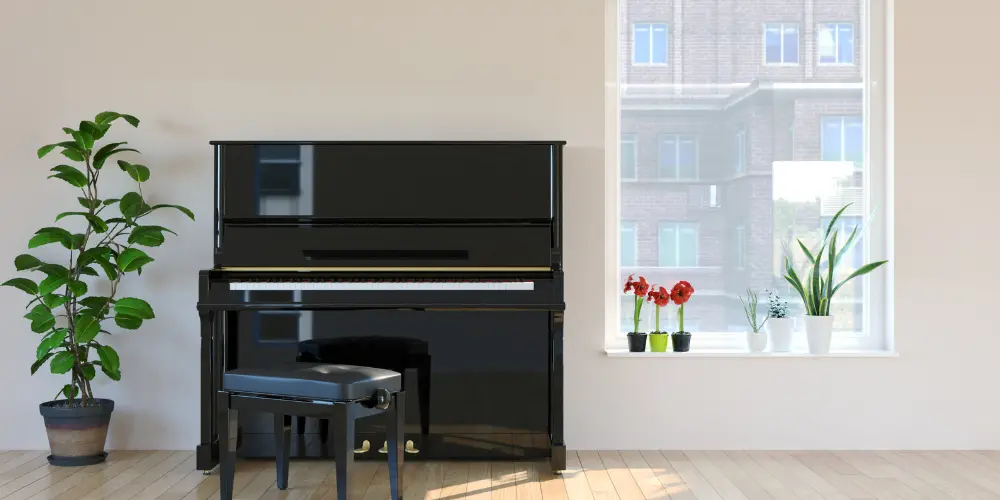 マンションとピアノの音